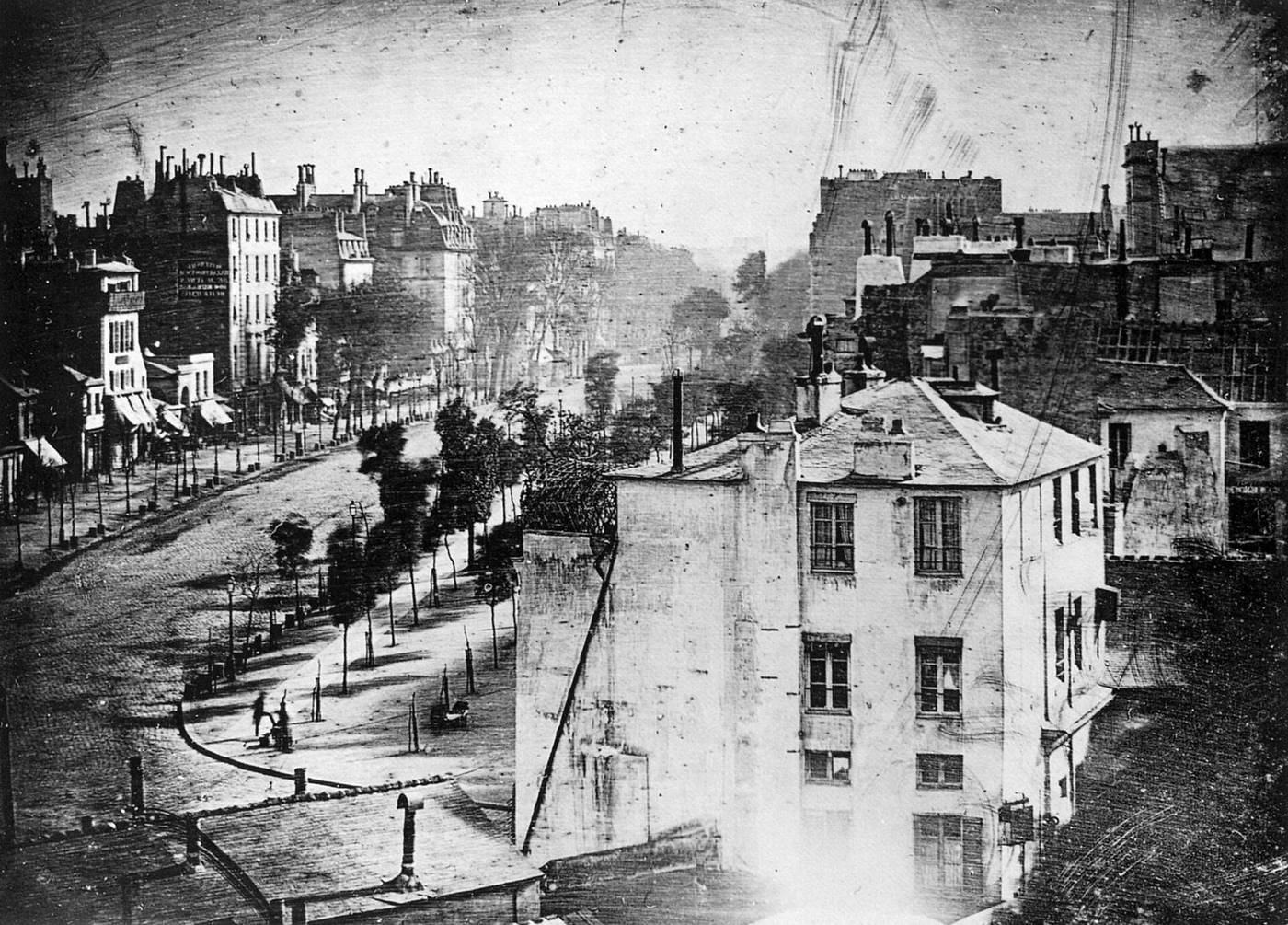 Louis Daguerre, Boulevard du Temple, 1838