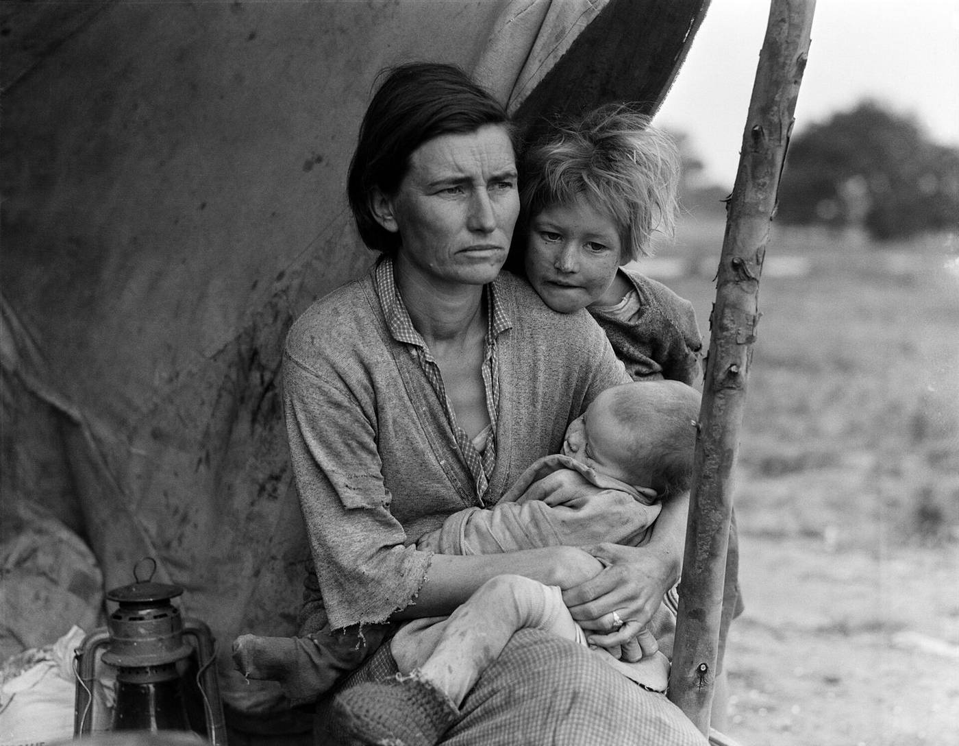 Dorothea Lange, Migrant Mother, autre vue, 1936