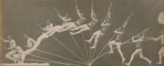 Étienne-Jules Marey, Saut à la perche, vers 1890